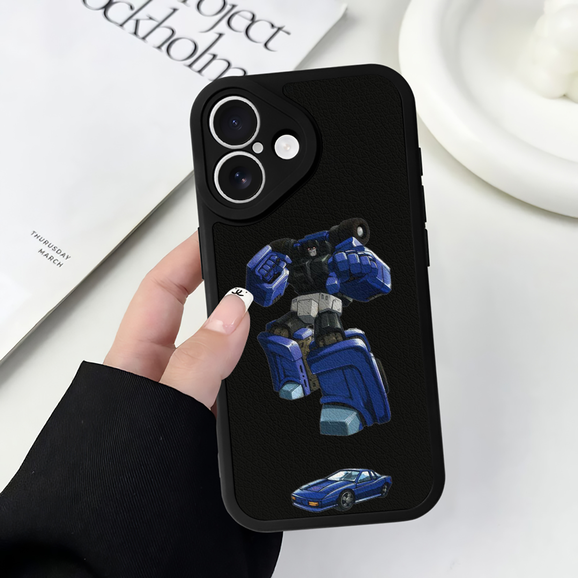 （画像用）  【iPhone 16シリーズ対応】シリコンスマホケース（レザー調） 材質：シリコン